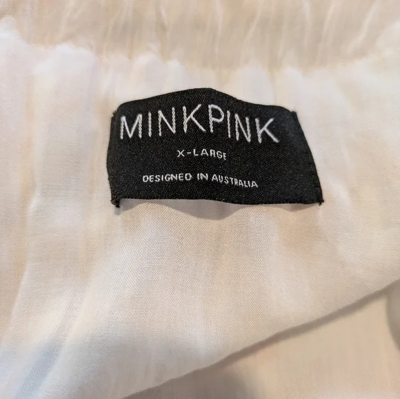 Minkpink Women's Tabitha Dress in Rayon-voile Halterneck Orange Sz XL Like New! - Picture 9 of 11